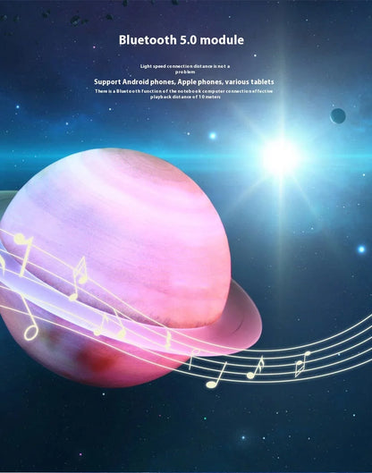 High-End Saturn for Bluetooth Gaming Speakers for Your Girlfriend Color-Changing Night Light Battery-Powered with Gift Included