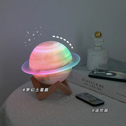 High-End Saturn for Bluetooth Gaming Speakers for Your Girlfriend Color-Changing Night Light Battery-Powered with Gift Included