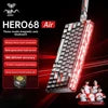 AULA HERO 68HE AIR INSTOCK 3-Mode Magnetic Switch Gaming Keyboard&Mouse E-sport Custom Mechanical Wired Keyboard Accessories