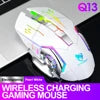T-WOLF Q13 OEM/ODM 2.4G BT Wireless Mouse Mobile Supported Hyper Speed Wireless Rgb Backlit 6d Gaming Pc Mouse