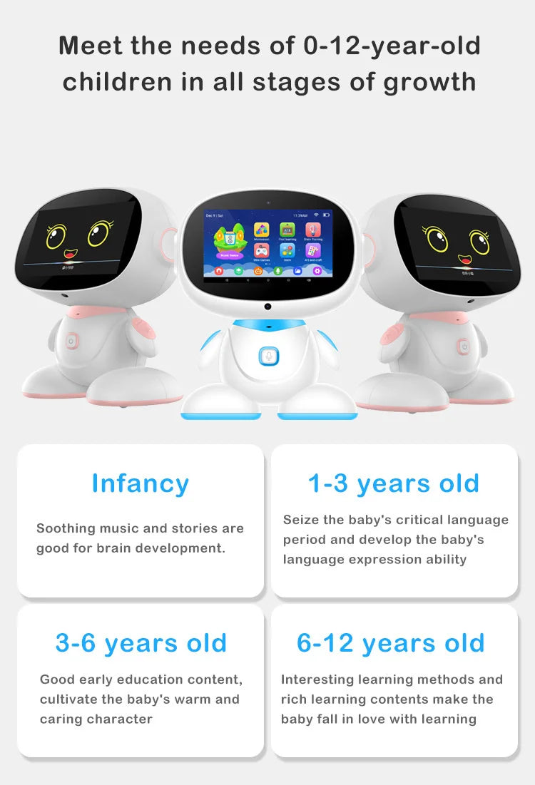 Remote Control Robot Intelligent Playing Kids Smart Educational Home Robots Early Educational Toy Robot
