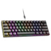 61 Key Ultra-Compact Mini 60% Gaming Keyboard Blue Switch Ergonomic Office Computer Keyboard for PC Laptop Mechanical Keyboard