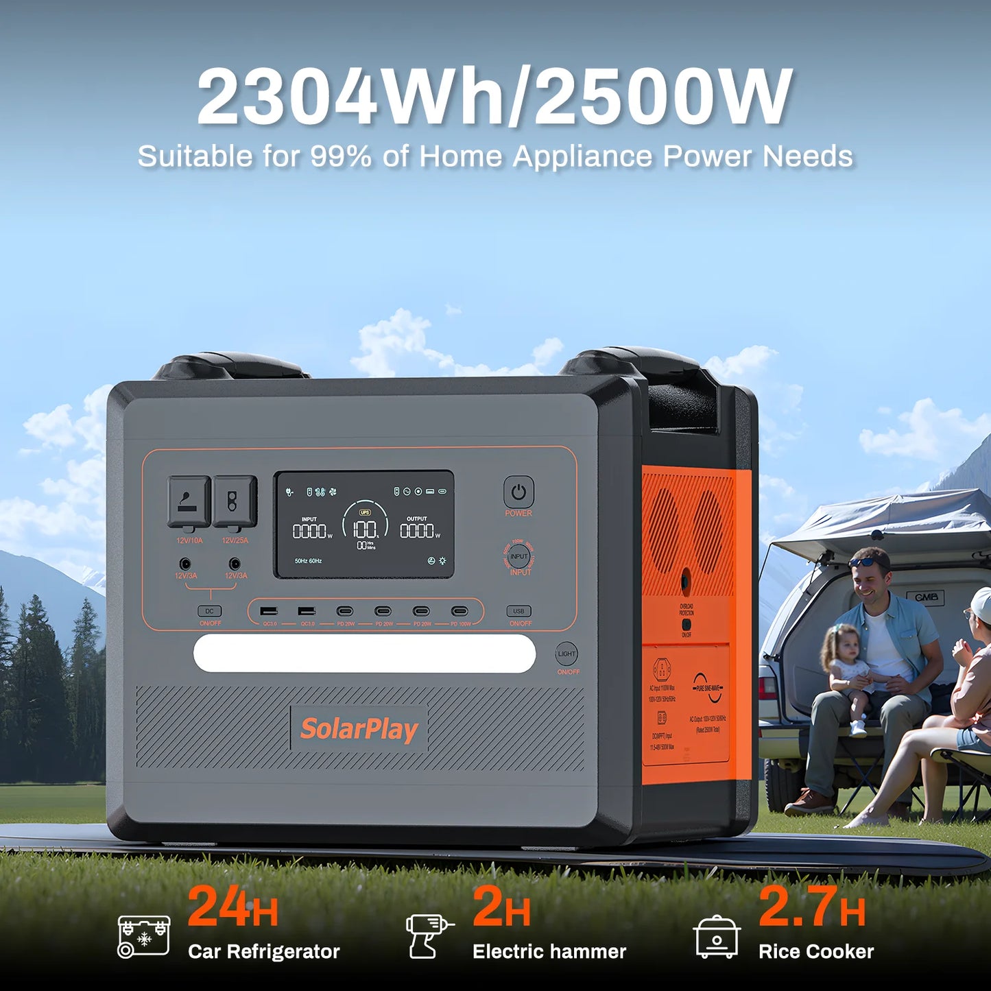 Q2402M High Power Mobile Power Supply