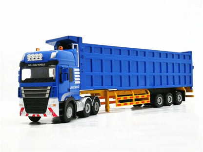 Heavy Truck 1:50 Container Truck Model of Alloy Trailer for Semi-trailer Container Truck for Boy Toy Modelo Diecast Toy Vehicles