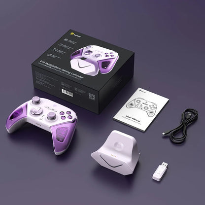EasySMX D10 Wireless Gaming Controller Wireless Gamepad Compatible with PC/NS/TV/Phone/Steam, TMR Stick Joystick Micro Triggers