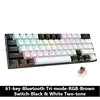 CK23 61-key Three-mode Mechanical Mini Keyboard Brown Switch E-sports Gaming Keyboard
