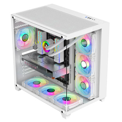 Popular 2024 Low Price PC Cases Full Tower Gaming ATX Gamer Cabinet Computer PC Case Casing for Desktop