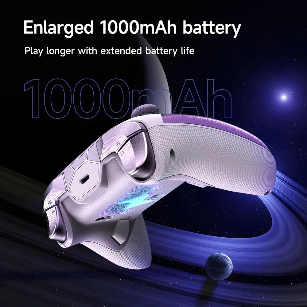 EasySMX D10 Wireless Gaming Controller Wireless Gamepad Compatible with PC/NS/TV/Phone/Steam, TMR Stick Joystick Micro Triggers