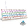Blue Red Switch 60% USB Wired 61 Key Small Mini Mechanical Computer Gaming Keyboard