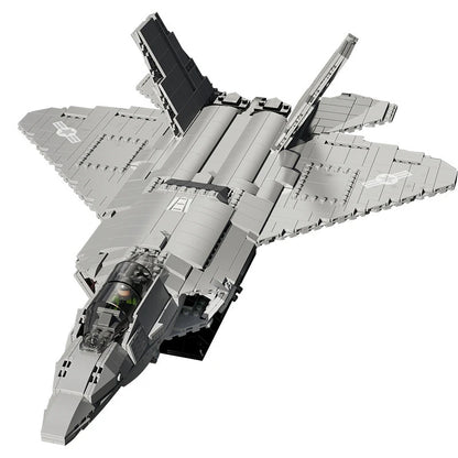 American Fighter F22 Unisex Assembled Model Children's Building Block Toy Plastic ABS 1:20 Scale Space Shuttle Small Particle