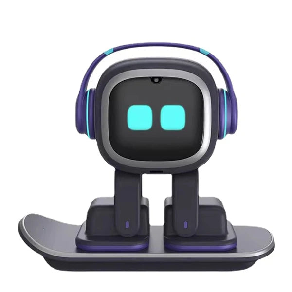 Brand New White Emo Robot Intelligent Emotional Interactive Voice Ai Desktop Toys Children Accompany Pet Vector Robot