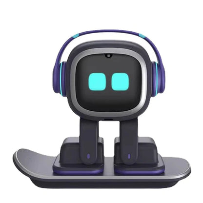 Brand New White Emo Robot Intelligent Emotional Interactive Voice Ai Desktop Toys Children Accompany Pet Vector Robot