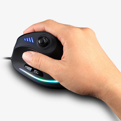 C-18 Top Seller 11 Buttons Programing Adjustable DPI Wired Vertical Gaming Mouse With Joystick
