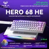 AULA HERO 68HE AIR INSTOCK 3-Mode Magnetic Switch Gaming Keyboard&Mouse E-sport Custom Mechanical Wired Keyboard Accessories