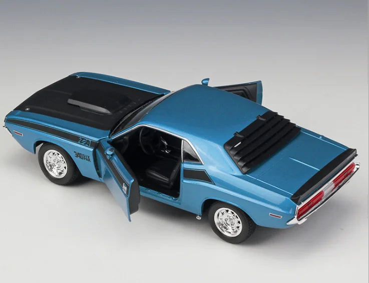 Welly 1:24 1970 DODGE Challenger T/A Simulation Alloy Car Model Diecast Toy Vehicles