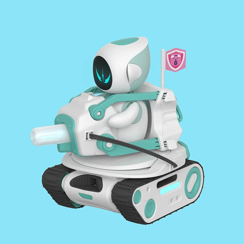 Eilik Robot Panxer Joystick Remote-controlled Electronic Toy with Mecanum Wheels Light & Sound Battery Operated Battle Vehicle