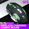 T-WOLF Q13 OEM/ODM 2.4G BT Wireless Mouse Mobile Supported Hyper Speed Wireless Rgb Backlit 6d Gaming Pc Mouse
