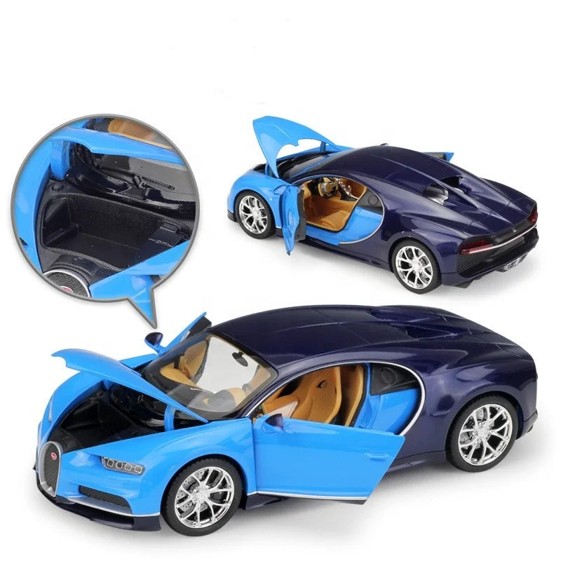1:24 Scale Bugatti Vehicle Car Model Alloy Simulation Sports Car Vehicle 1/24 Diecast Model Cars Toys