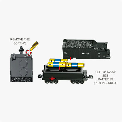 Birthday Gift Classical Railway Slot Intelligence Simulation Electric Music Light Rail Track Smoking Train Toy