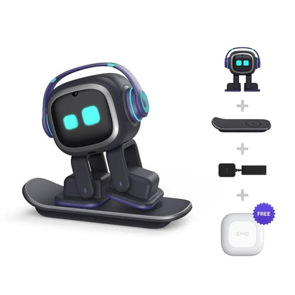In Stocks Desktop Toys EMO AI Robot Intelligent Emotional Interactive Voice Smart Children Go Home Emo