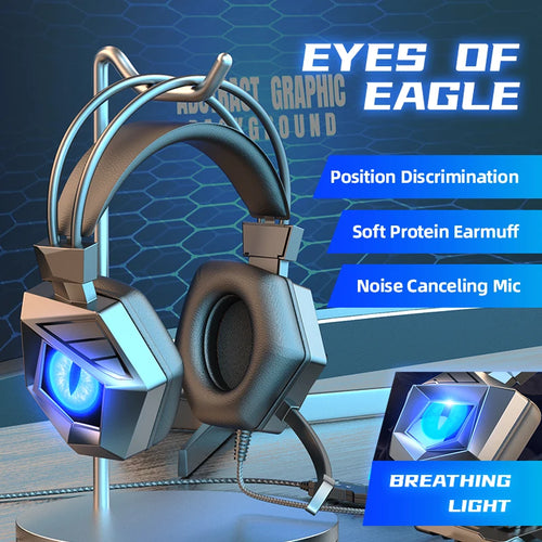 Soyto Factory OEM G15 Wired Gaming Headset RGB LED Lights Surround Sound for PC PS4 PS5 Laptop with Mic Stereo Audio Wholesale