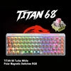 MADLIONS TITAN68 RGB Wired Gaming Keyboard 68 Keys Magnetic Axis Turbo Esports Carbon Fiber RT0.001mm for Valorant
