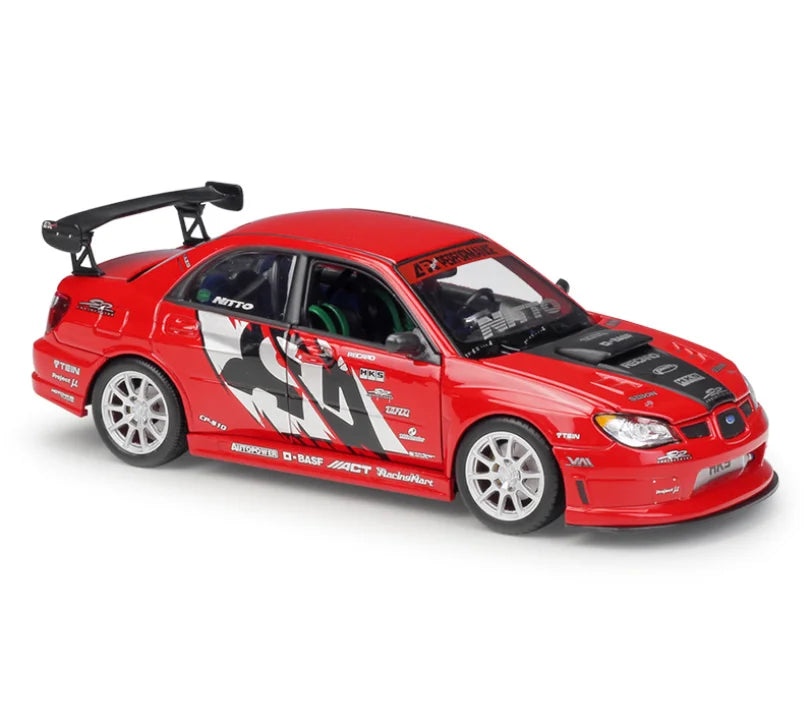 Welly 1:24 APR Sub-aru LMpreza Performance Alloy Car Model Diecast Toy Vehicles