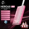 AULA HERO 68HE AIR INSTOCK 3-Mode Magnetic Switch Gaming Keyboard&Mouse E-sport Custom Mechanical Wired Keyboard Accessories