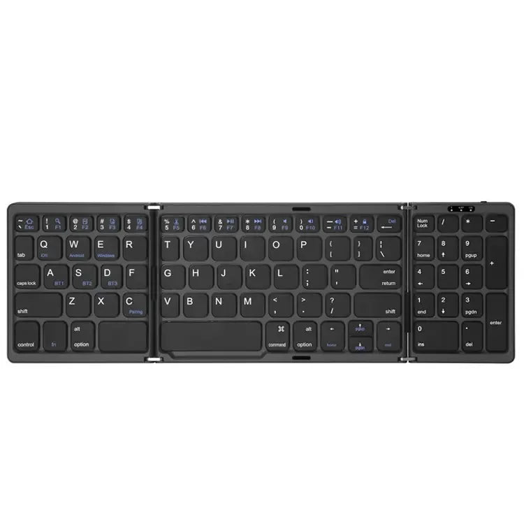 Ultra-Thin Portable Slim Wireless BT Gaming Keyboard Estilo Caliente Foldable Touchpad for Tablet PC Ultra-Slim Folding Keyboard