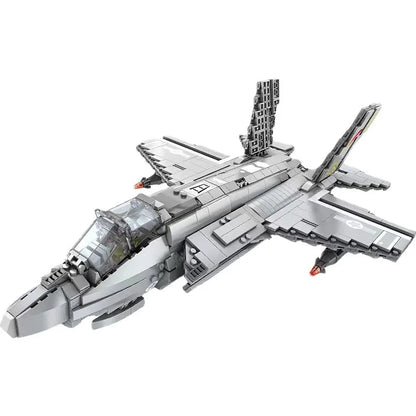 F-35 American Stealth Fighter 1:20 Scale Plastic Assembly Building Block Slot Toy for Age 3+