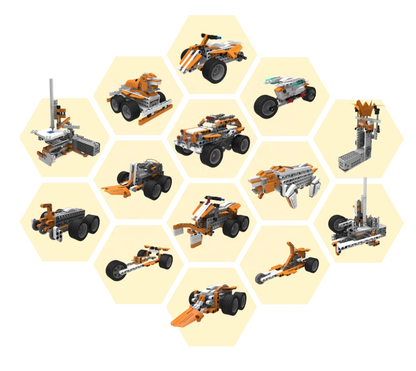 Makerzoid Coding Robot Kits 26 in 1 Set STEM Educational Toy Remote Control Programmable Robotics Kit