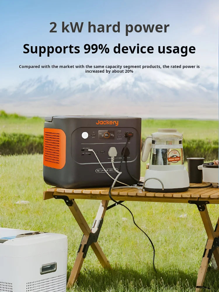 Electric Waiter. Outdoor Power Supply 2000W Fast Charging 1.26 Degree Mobile Power Supply 1000Plus High-power Self Driving Campi