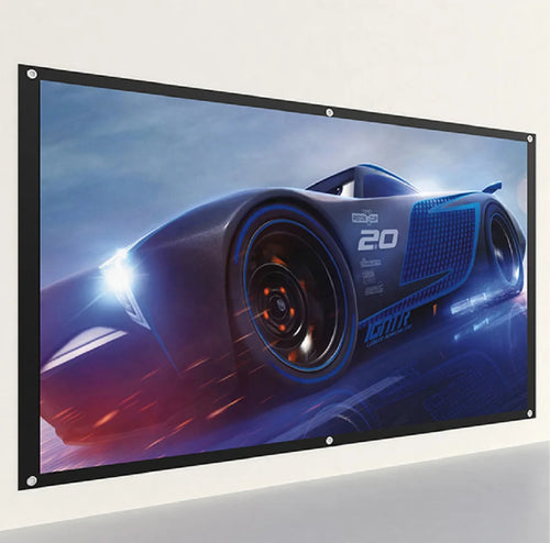 SXZ 60 Inches 16:9 Matt White Grating Anti-light Effect Gain 2.0 Brightness 120 Angle Home Outdoor Projector Screen