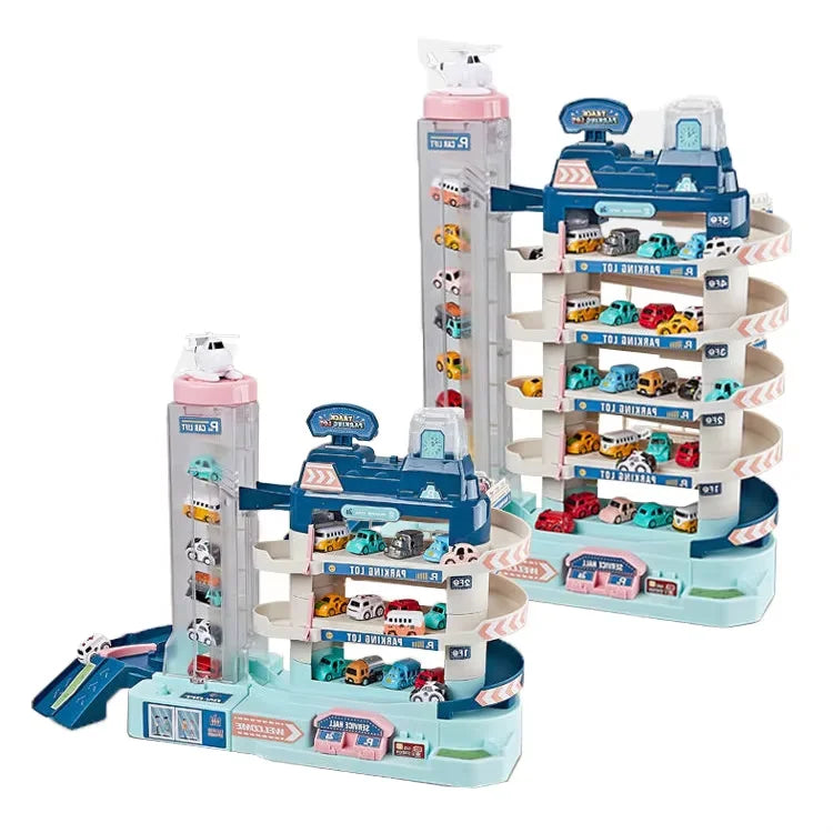 Parking Toys Multi Storey Electric Parking Rotating Amusement Park Toy Car Park Kids