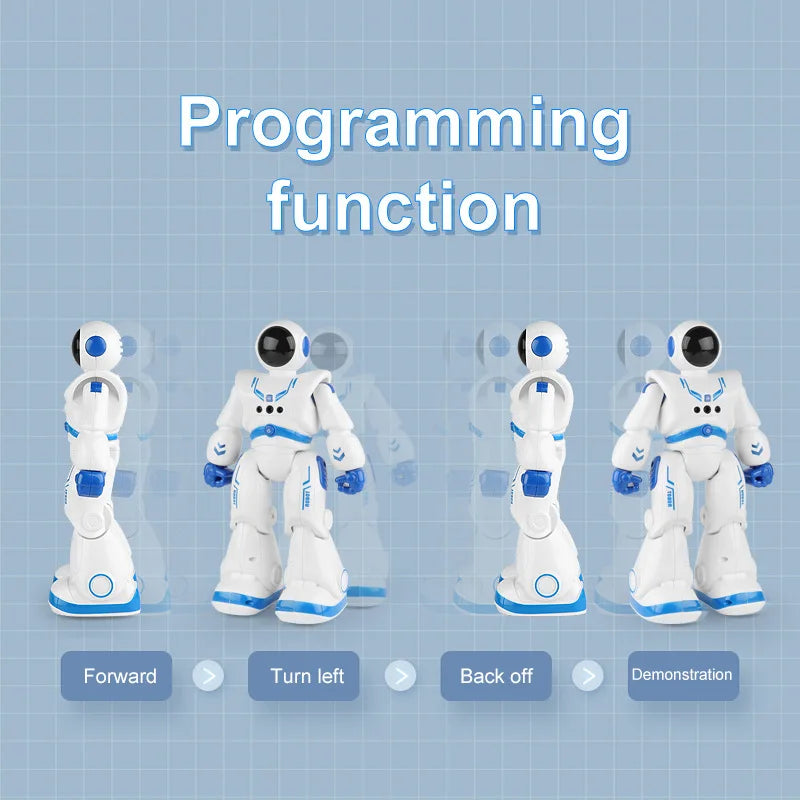 Factory Hot Selling Intelligent Kids Robot Toys Model Light ABS Plastic Color Box Unisex Gua Electric Educational Toys 2pcs SYX