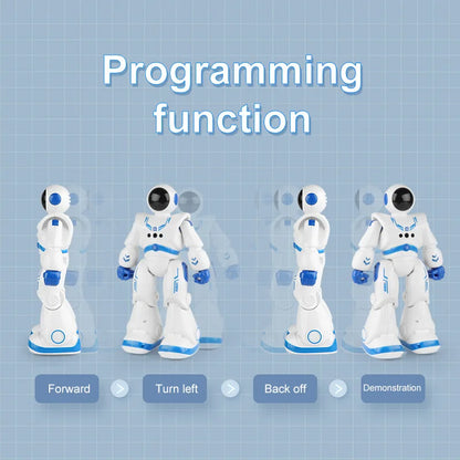 Factory Hot Selling Intelligent Kids Robot Toys Model Light ABS Plastic Color Box Unisex Gua Electric Educational Toys 2pcs SYX