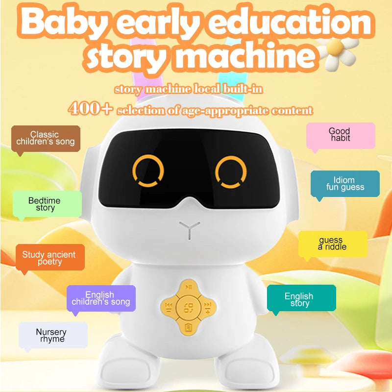 Rabbit Blue Tooth Speaker Education Baby Machine Song  Early Education Story Toy Robots Baby Toys ai  Songs ai toys for kids