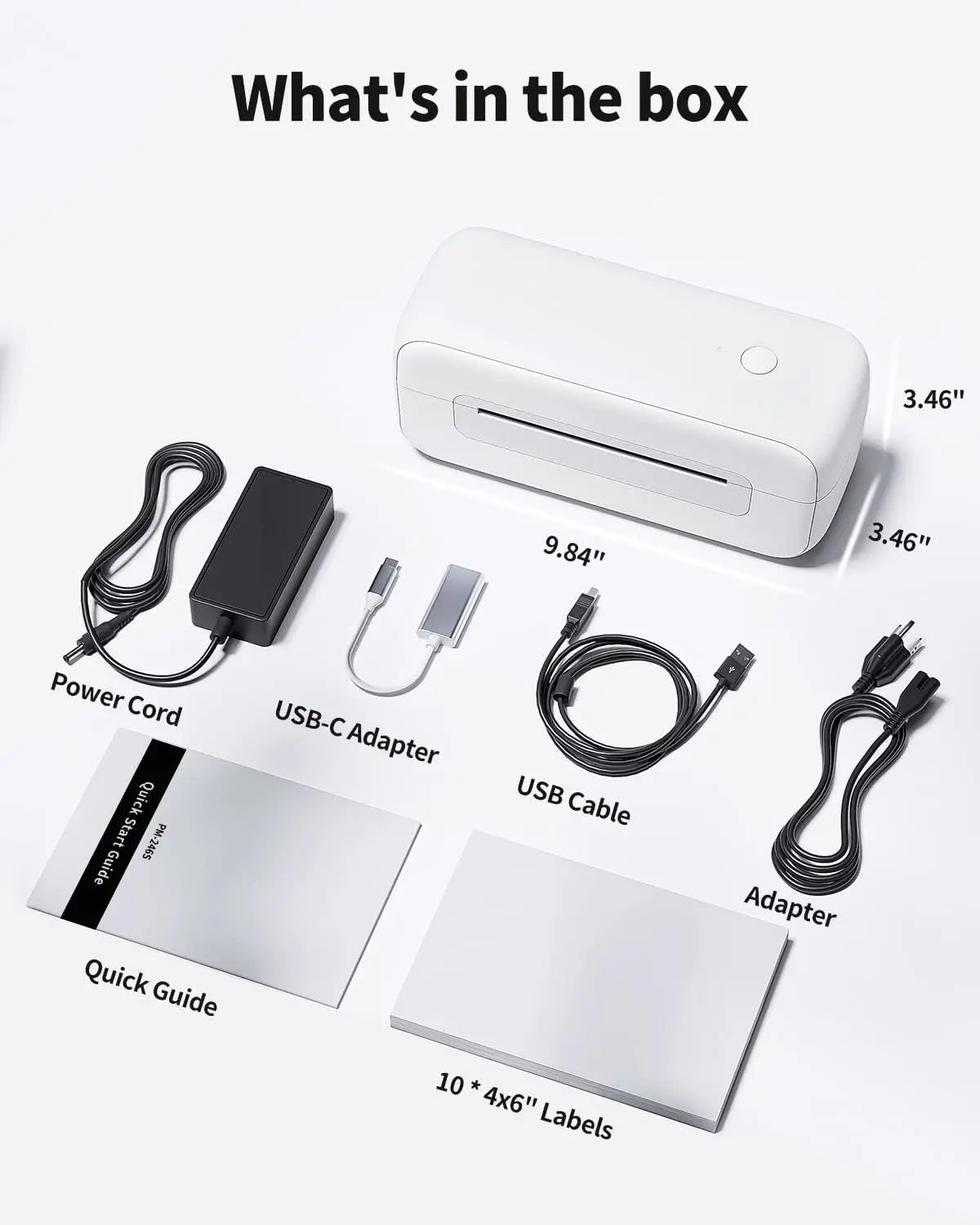 Phomemo B246D Portable Thermal Shipping Label Printer 4x6 Home/Office/Waybill Barcode Maker Stock Product
