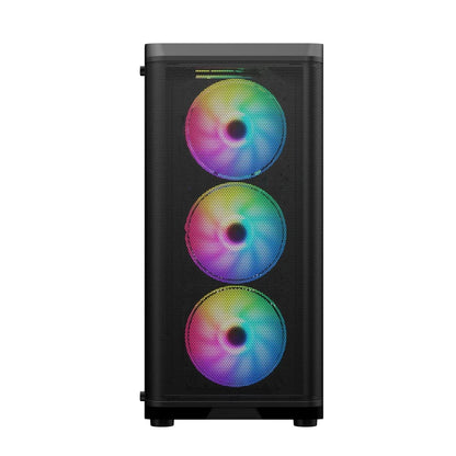 Custom Tempered Glass Panels Gaming Style Window Computer Case Cabinet Desktop with USB 3.0 PC Case