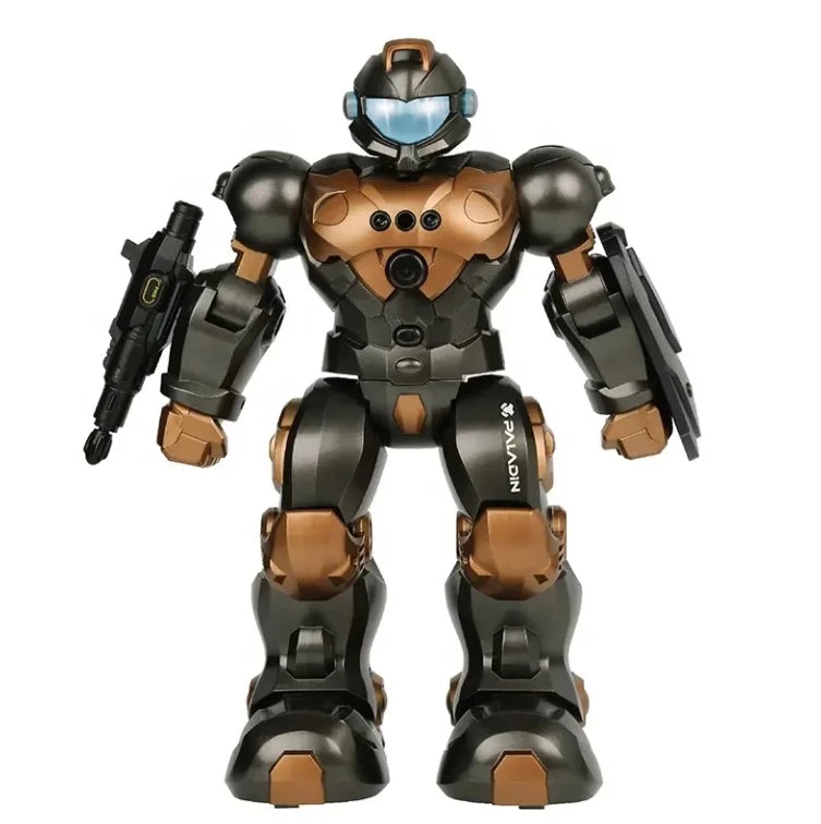 Intelligent Voice-Controlled 2.4G Electric RC Robot Toy with LED Lights Singing Dance and Educational Features for Kids BG1548