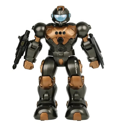 Intelligent Voice-Controlled 2.4G Electric RC Robot Toy with LED Lights Singing Dance and Educational Features for Kids BG1548