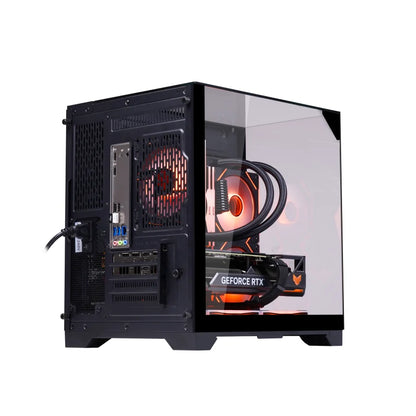 New Arrival Three Side Transparent Glass PC Case Computer Black/White Tower Case PC Gaming CASE for ITX / M-ATX