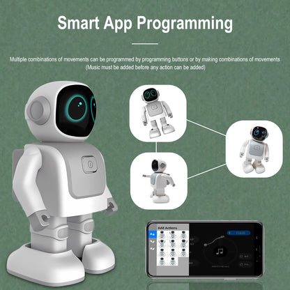 2023 Smart Educational DIY Dancing Rabbit Robot for Kids Programmed BT Speaker Chat with GPT