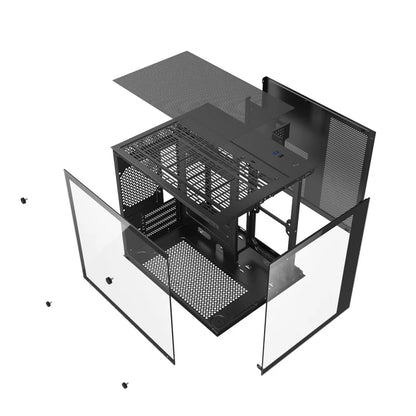 New Product Micro ATX Black Gaming PC Computer Case With Mid Tower Tempered Glass USB3.0 Cabinet PC Case