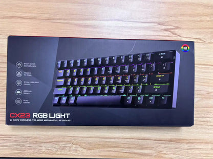 CK23 61-key Three-mode Mechanical Mini Keyboard Brown Switch E-sports Gaming Keyboard