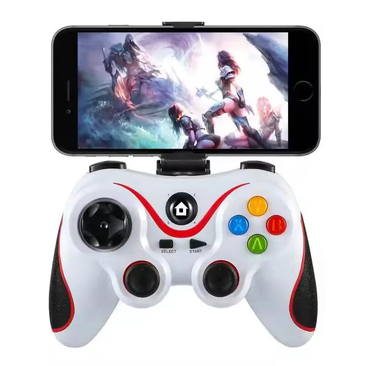 Multi-Mode V8 Gaming Controller BT Wireless Gamepad for Mobile/PC/TV Rechargeable Ergonomic Joystick with Custom Buttons