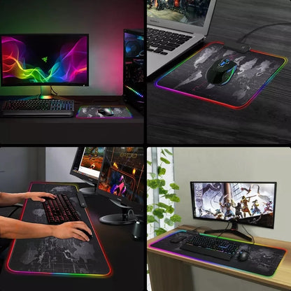 Large RGB Gaming Mouse Pad XXL Customize Size Rgb Led Anti-slip Mouse Pad