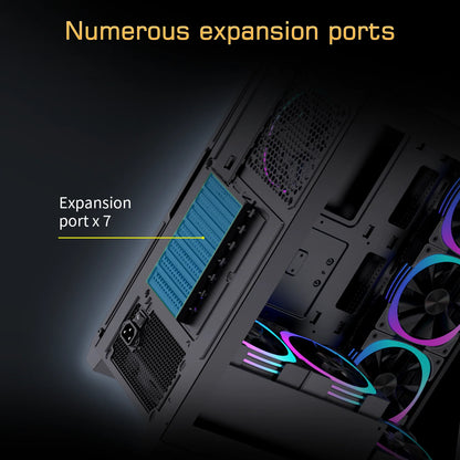Factory OEM Custom Computer PC Case Game CPU Case Gaming ATX Motherboard with RGB Fan Cabinet Colorful PC Chassis Towers Cooler