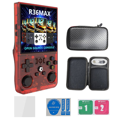 US Stock R36 MAX Retro 4 Inch IPS Screen Handheld Gaming Players RK3326 Linux OS 4000mAh Battery Portable Handheld Game Console