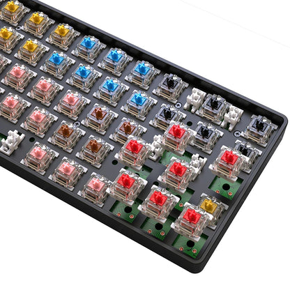 K68 Wireless Mechanical Keyboard 68 Keys Hotswap 2.4G/BT5.0 Dual-mode Full Size Gaming Keyboard with RGB Backlit USB Interface